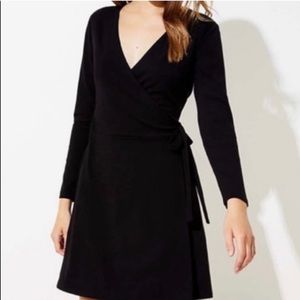 Loft Black Wrap Dress